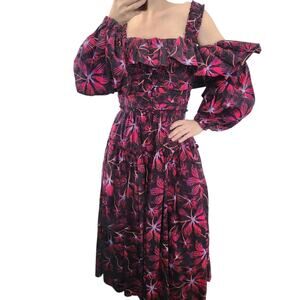 Ulla Johnson Caprice Dress 0 Farmhouse Wedding Party Cottagecore Cocktail‎ Retro